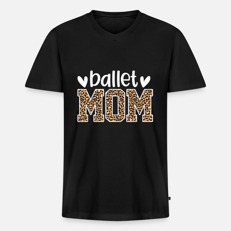 Ballett - Männer Premium Bio T-Shirt mit V-Ausschnitt - Schwarz