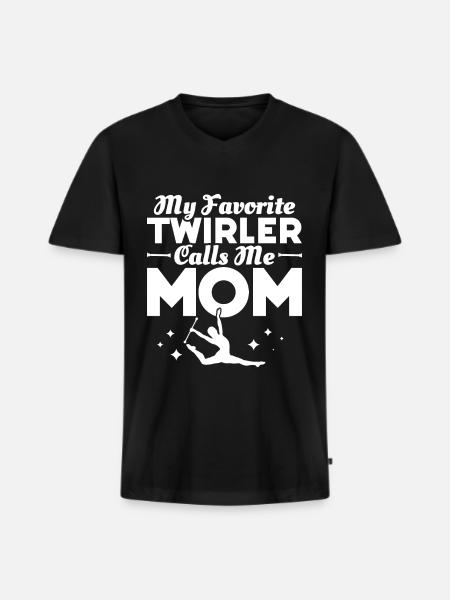 Tambourstab Wirbeln - Männer Premium Bio T-Shirt mit V-Ausschnitt - Schwarz