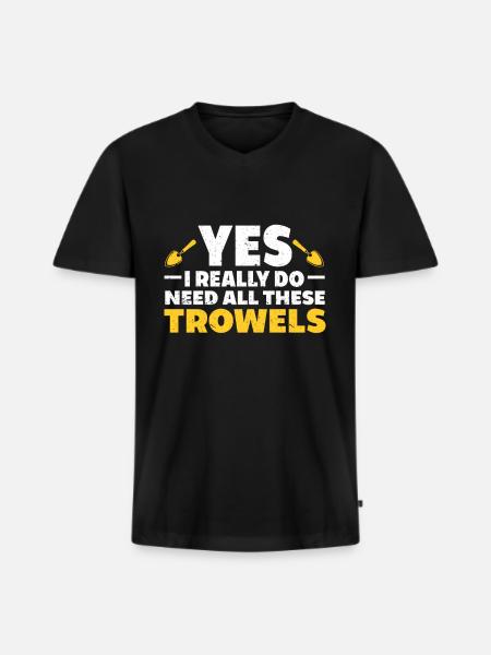 Archaeologist Gift Archaeology - Men's Premium Organic T-shirt with V-neck - black