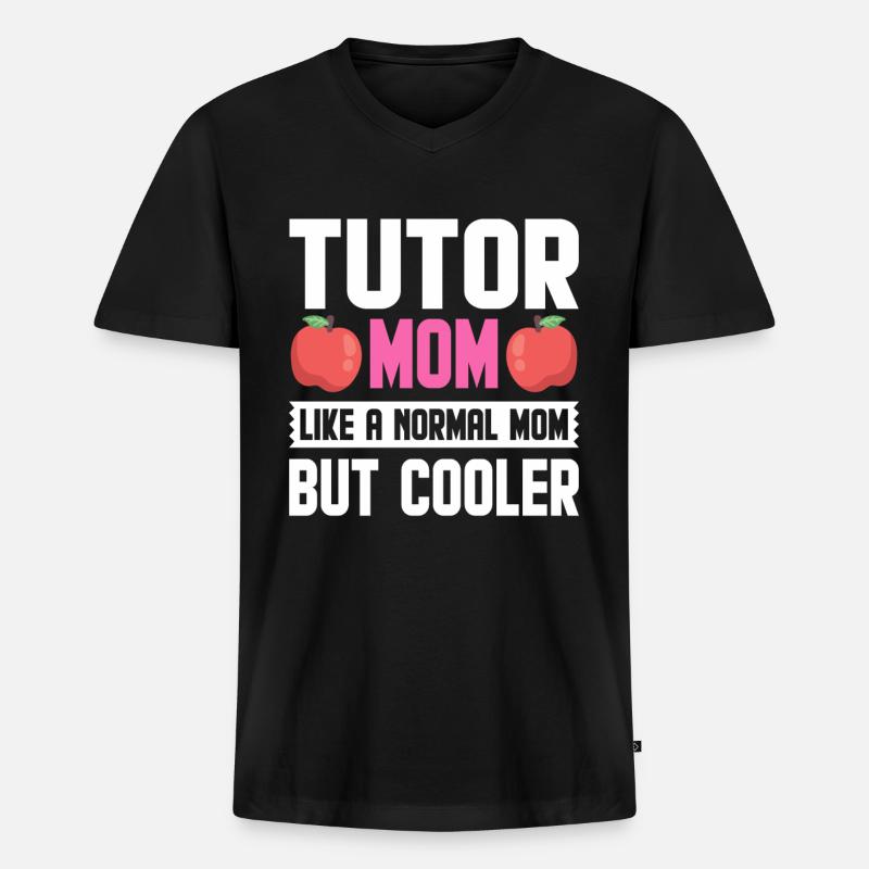 Tutor Geschenk Tutor - Männer Premium Bio T-Shirt mit V-Ausschnitt - Schwarz