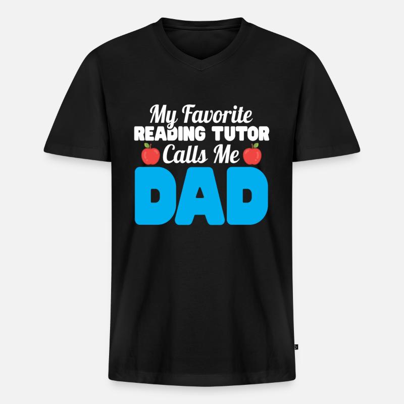 Tutor Geschenk Tutor - Männer Premium Bio T-Shirt mit V-Ausschnitt - Schwarz