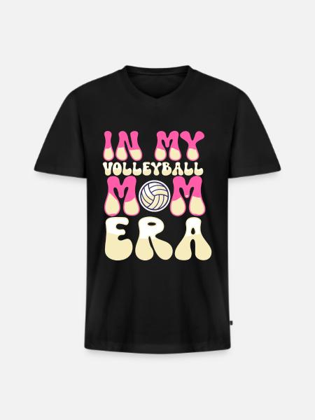 Volleyball Mom Volleyball Mom - Men's Premium Organic T-shirt with V-neck - black