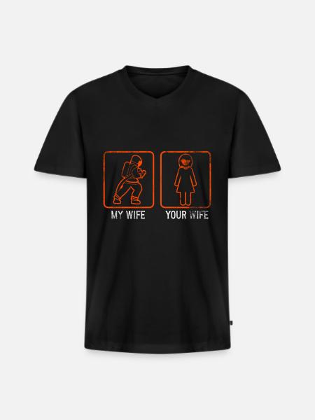 Firefighter Fire Crews ́ - Men's Premium Organic T-shirt with V-neck - black