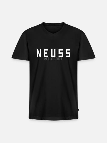 Neuss My City - Men's Premium Organic T-shirt with V-neck - black