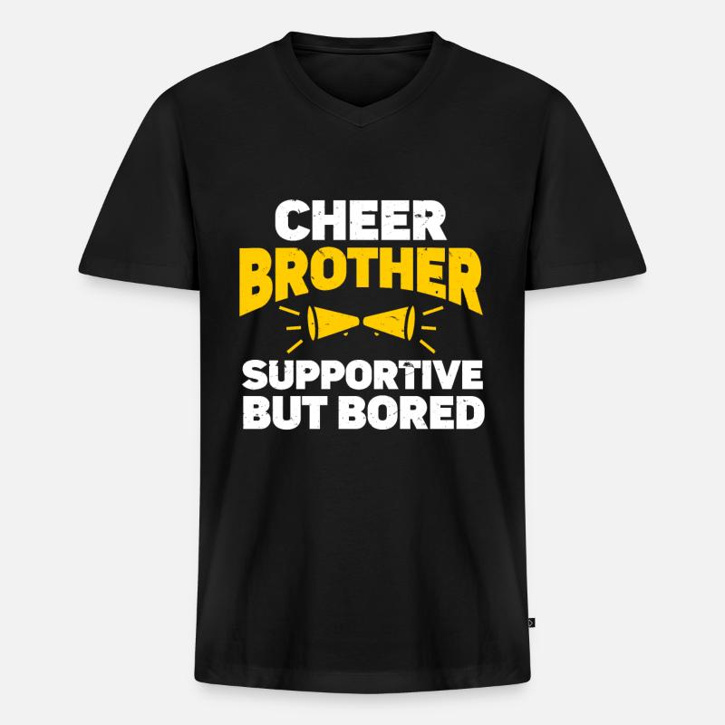 Cheerleading Cheerleader Base Flyer - Männer Premium Bio T-Shirt mit V-Ausschnitt - Schwarz