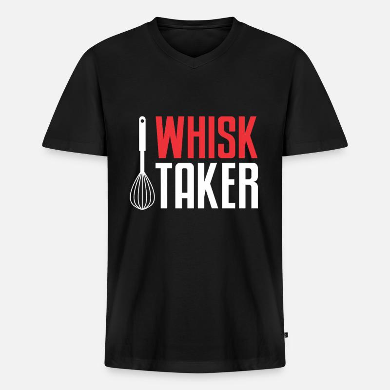 Baking Bakery Baker - Männer Premium Bio T-Shirt mit V-Ausschnitt - Schwarz