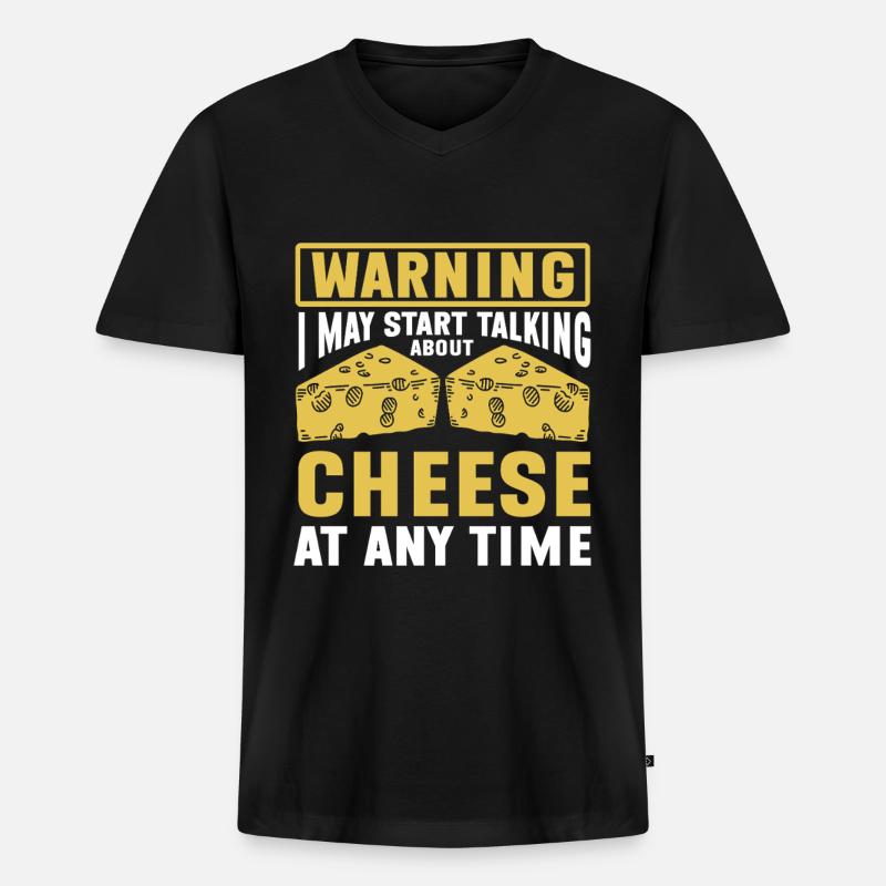 Cheese Making Cheese Lover - Männer Premium Bio T-Shirt mit V-Ausschnitt - Schwarz