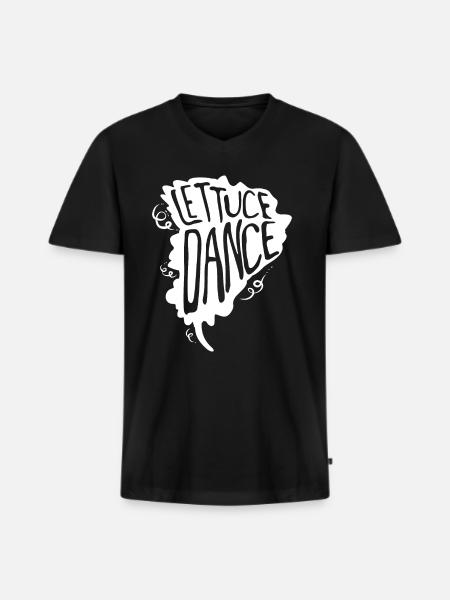 Salad Dancing Pun - Men's Premium Organic T-shirt with V-neck - black