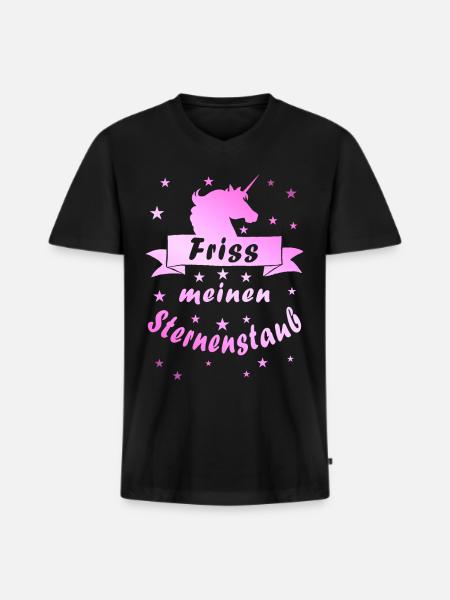 Eat my stardust - Men's Premium Organic T-shirt with V-neck - black