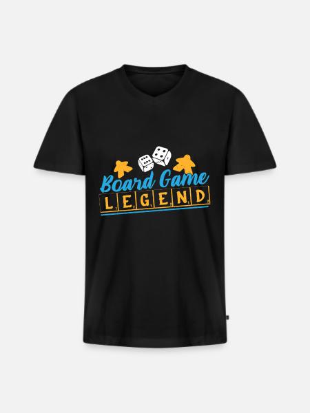 Brettspiel Nerd Geschenke Board Games - Männer Premium Bio T-Shirt mit V-Ausschnitt - Schwarz