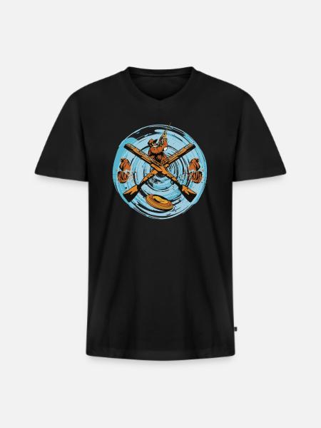 Target shooting Clay pigeons Clay pigeon shooting - Men's Premium Organic T-shirt with V-neck - black
