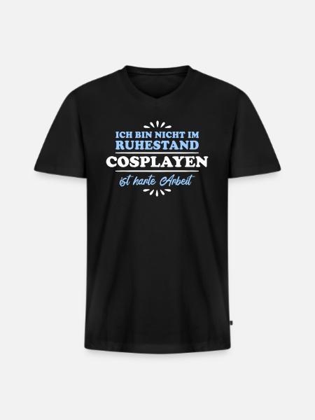 Retirement Retiree Retiree Cosplayer - Men's Premium Organic T-shirt with V-neck - black