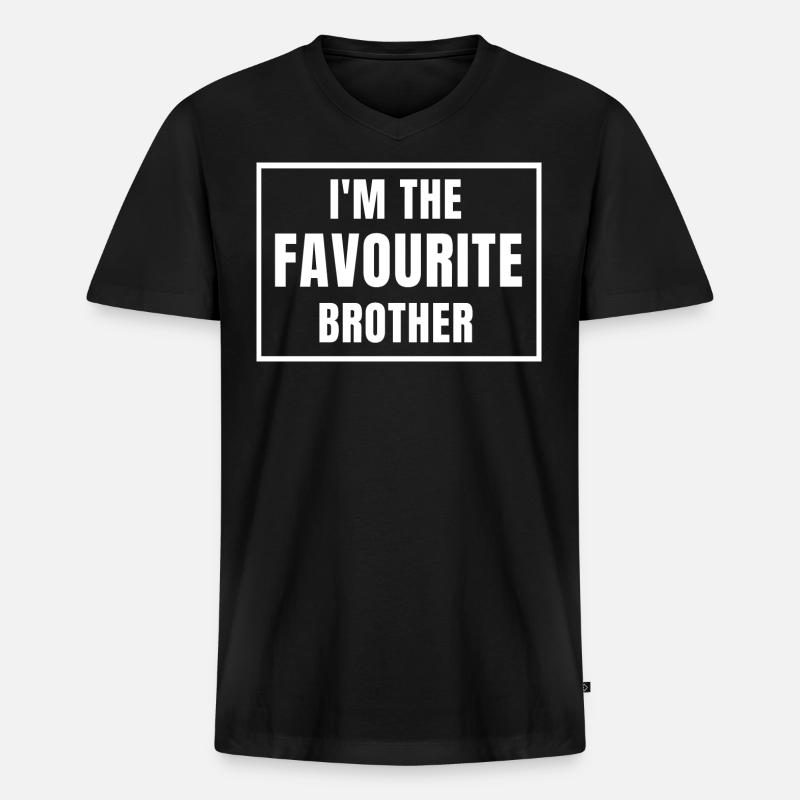 Ich bin der - Männer Premium Bio T-Shirt mit V-Ausschnitt - Schwarz