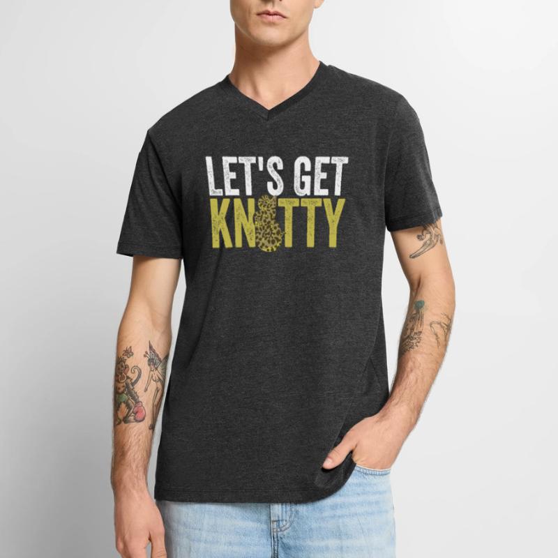 Königspython Bananenkugel Python Männer Premium Bio T-Shirt mit V-Ausschnitt