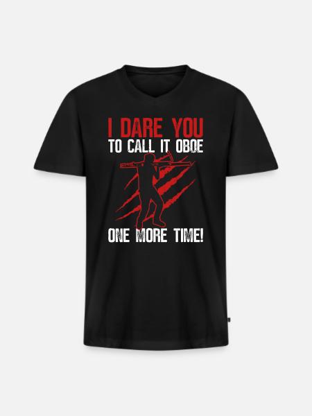 Fagottorchester - Männer Premium Bio T-Shirt mit V-Ausschnitt - Schwarz