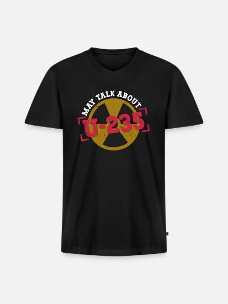 Kernkraftwerk Und Kerntechnik - T-shirt encolure en V Premium bio Homme - noir