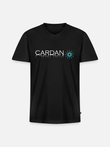 Cryptocurrency Cardano Projet - T-Shirt - T-shirt encolure en V Premium bio Homme - noir