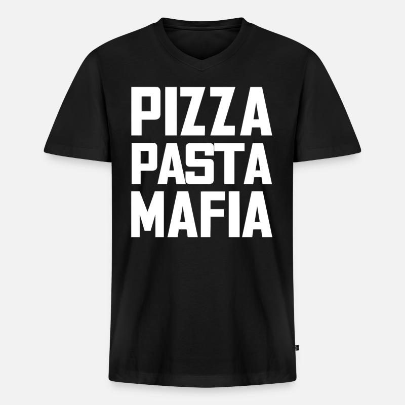 MAFIA - Männer Premium Bio T-Shirt mit V-Ausschnitt - Schwarz