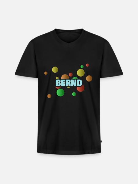 Ball pit Bernd - Men's Premium Organic T-shirt with V-neck - black