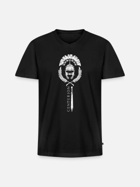 Roman Centurion - Centurion - Men's Premium Organic T-shirt with V-neck - black