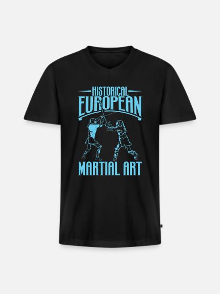 Sword fighting - HEMA - Men's Premium Organic T-shirt with V-neck - black