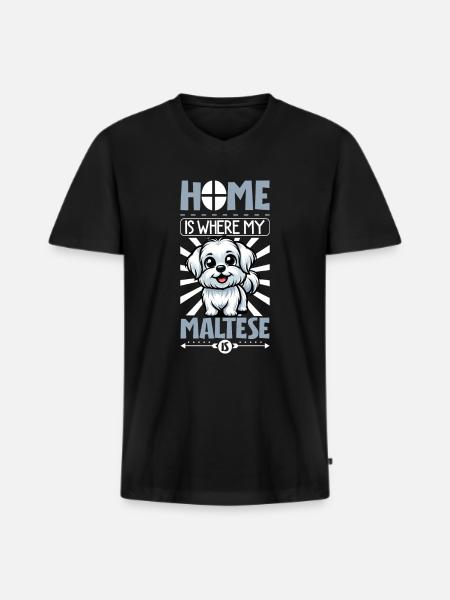 Home - Malteser - Men's Premium Organic T-shirt with V-neck - black
