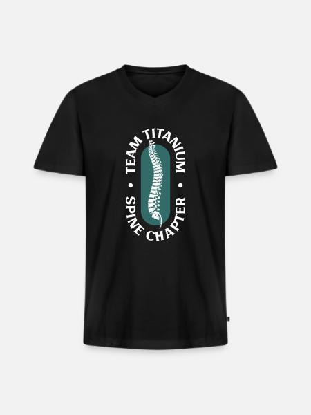 Team Titan - Back Surgery - Men's Premium Organic T-shirt with V-neck - black