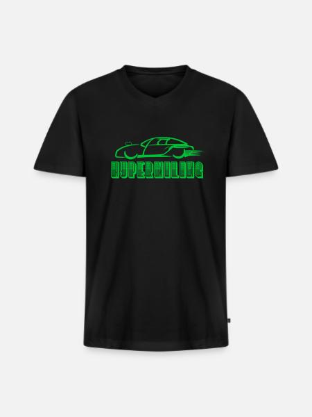 Hypermiling - Männer Premium Bio T-Shirt mit V-Ausschnitt - Schwarz