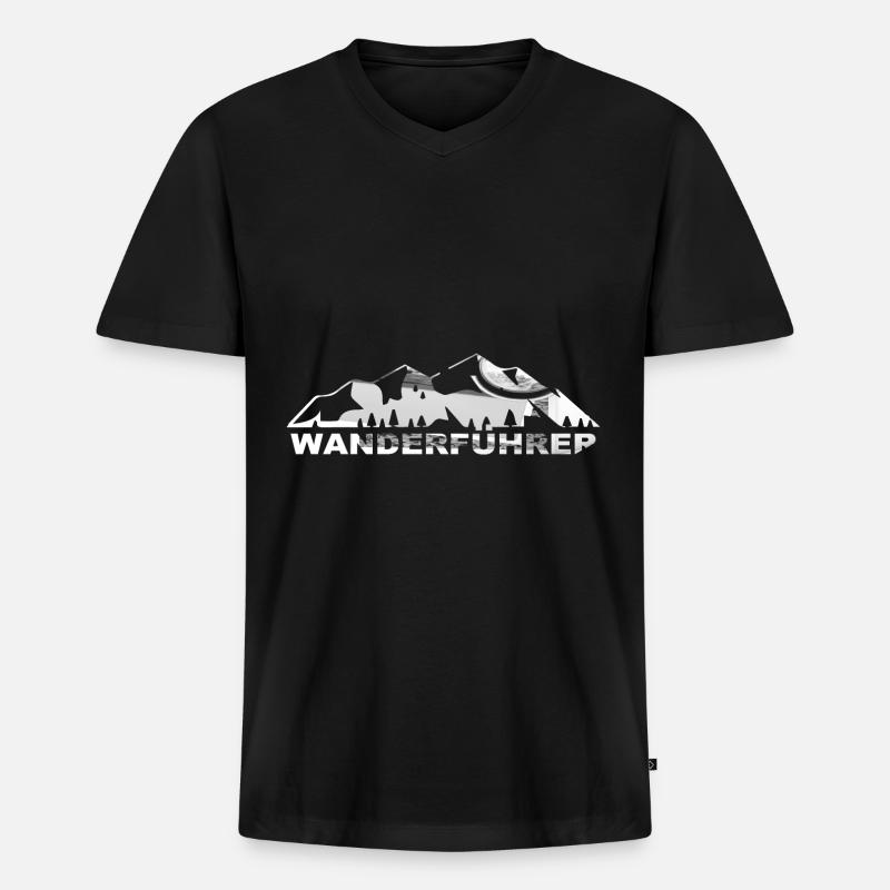 Wanderfuhrer - (6) - Männer Premium Bio T-Shirt mit V-Ausschnitt - Schwarz