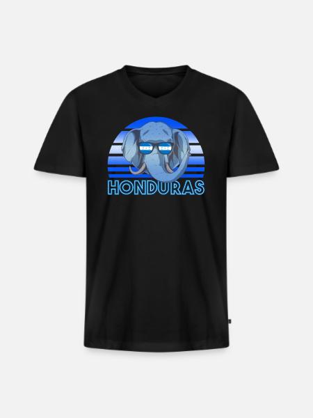 Honduras - T-shirt encolure en V Premium bio Homme - noir