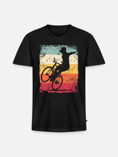 Kunstradfahren Kunstradfahrer - Männer Premium Bio T-Shirt mit V-Ausschnitt - Schwarz