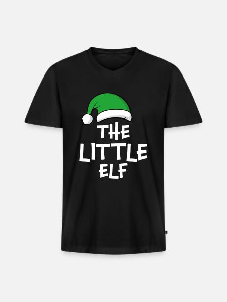 The Little Elf - Men's Premium Organic T-shirt with V-neck - black