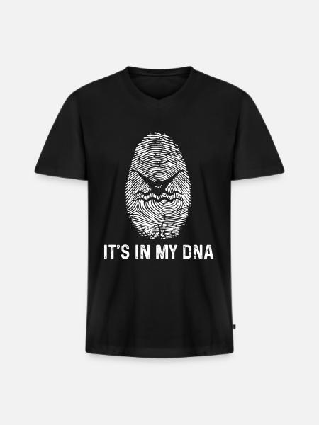 C’est dans mon ADN - - T-shirt encolure en V Premium bio Homme - noir