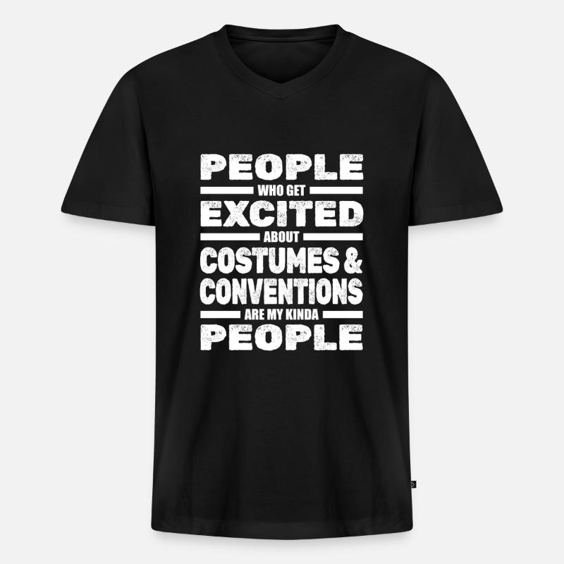 Cosplay - Männer Premium Bio T-Shirt mit V-Ausschnitt - Schwarz