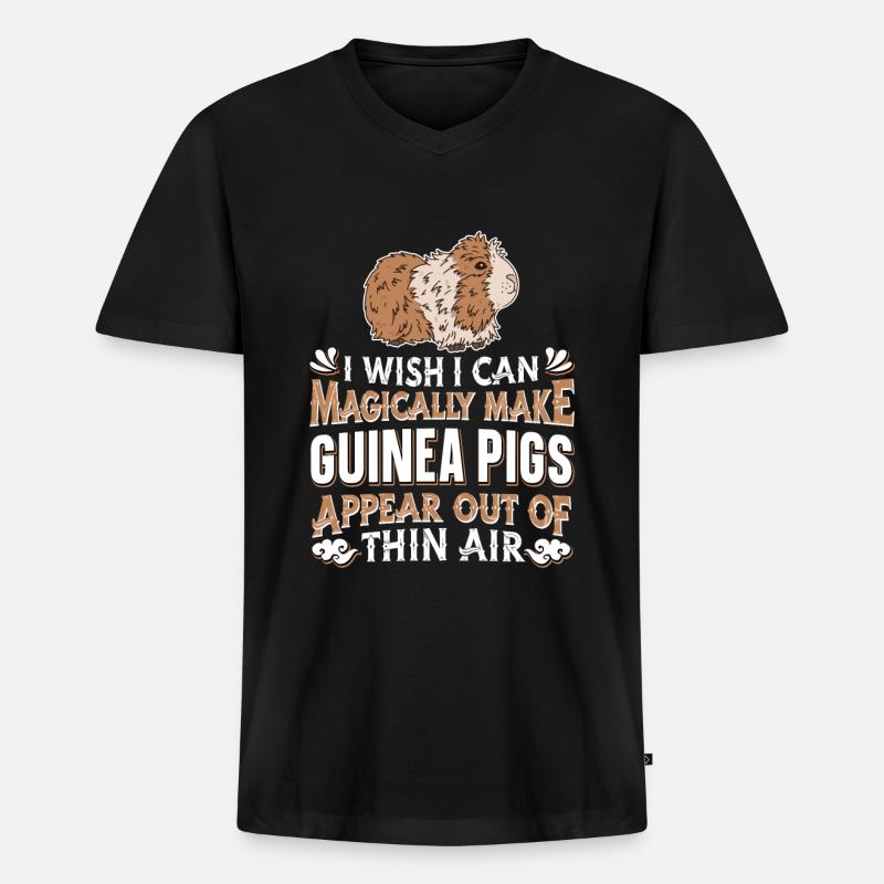 Cochon d’Inde Cochon d’Inde - T-shirt encolure en V Premium bio Homme - noir