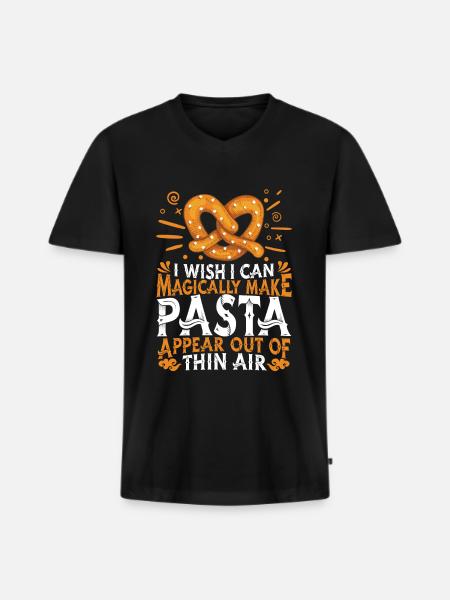 Pretzel Pretzel Pretzel Pretzel - Men's Premium Organic T-shirt with V-neck - black