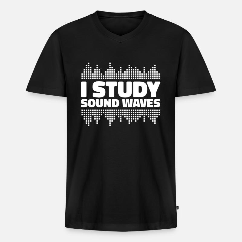 Physik Physiker - Männer Premium Bio T-Shirt mit V-Ausschnitt - Schwarz