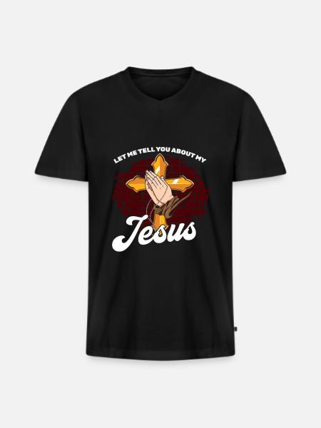 Teacher of Religion Religious Education - Men's Premium Organic T-shirt with V-neck - black