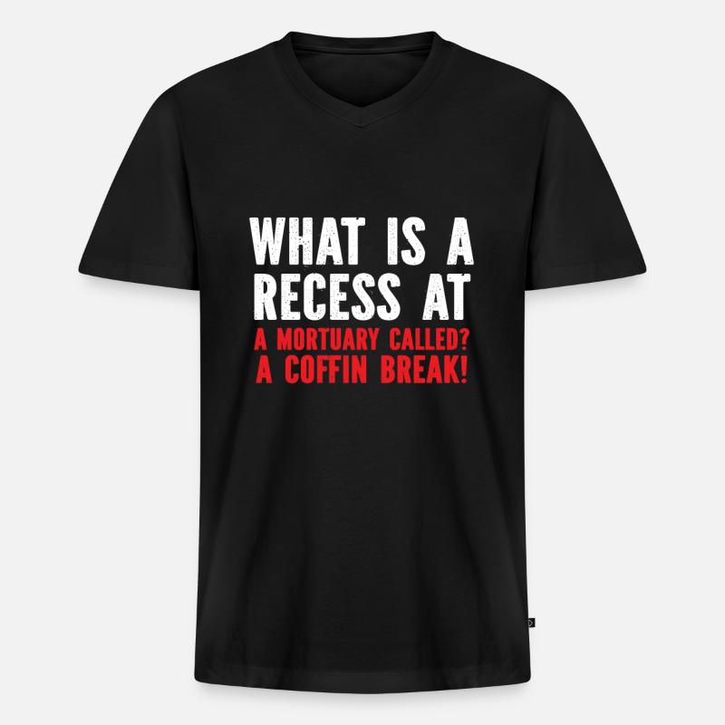 Halloween - Männer Premium Bio T-Shirt mit V-Ausschnitt - Schwarz