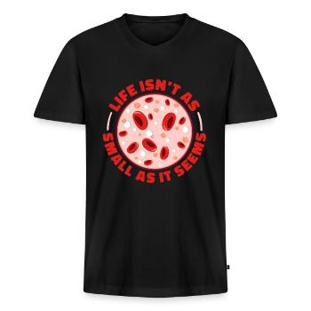 Biologie Biologe Zellen Molekularbiologe - Männer Premium Bio T-Shirt mit V-Ausschnitt - Schwarz - Vorne - Nico (187cm)