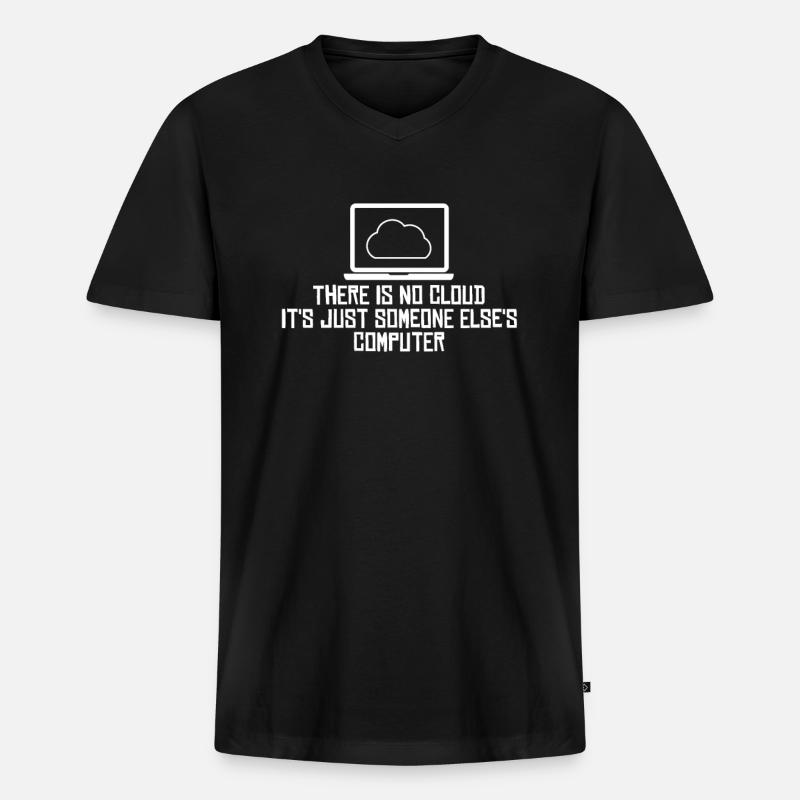 Développeur Coder Programmeur Drôle - T-shirt encolure en V Premium bio Homme - noir