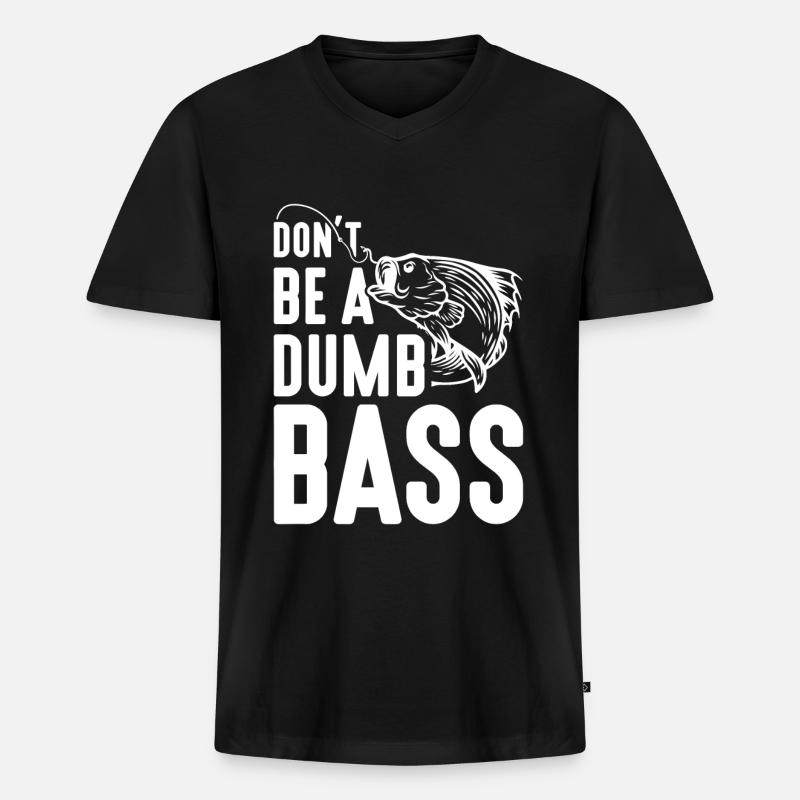 Seien Sie kein Dummkopf -. - Männer Premium Bio T-Shirt mit V-Ausschnitt - Schwarz
