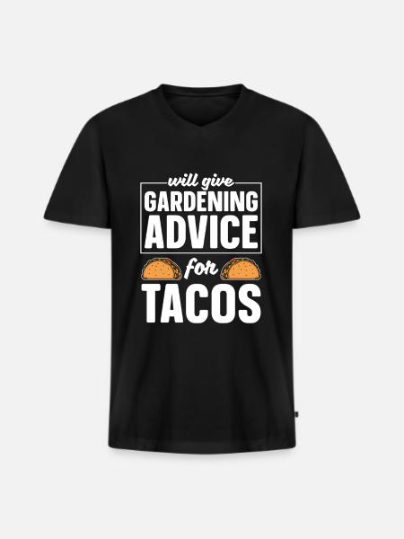 Hobby Gardener Garden Funny - Men's Premium Organic T-shirt with V-neck - black