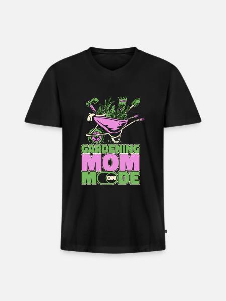 Hobby Gardener Garden Horticultural Mom - Men's Premium Organic T-shirt with V-neck - black