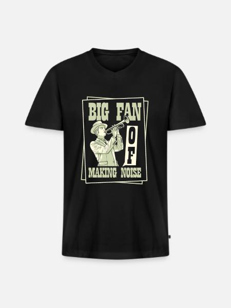 Fan Parade Brass Band Noise - Men's Premium Organic T-shirt with V-neck - black