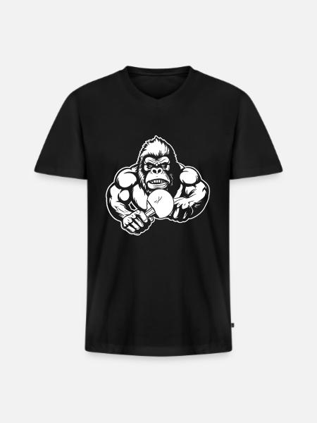 Table tennis Ping-pong - Men's Premium Organic T-shirt with V-neck - black