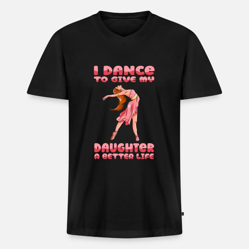 Mom Mutter Mutter Tanz Mutter - Männer Premium Bio T-Shirt mit V-Ausschnitt - Schwarz