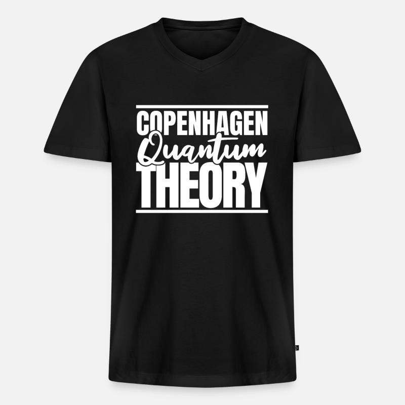 Physics Physicists Quantum Physics - Men's Premium Organic T-shirt with V-neck - black