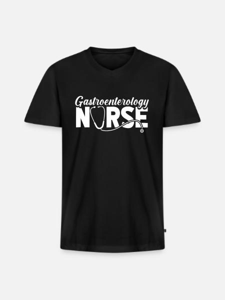 Krankenschwester Gastroenterology Nurse - Men's Premium Organic T-shirt with V-neck - black