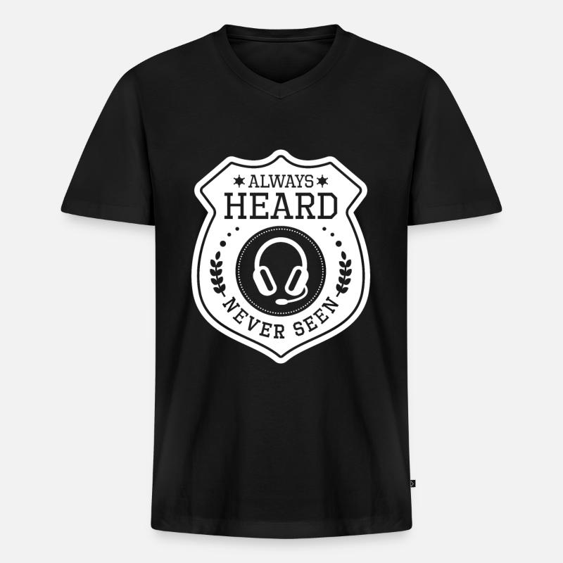 Notruf Leitstelle Einsatzzentrale - Männer Premium Bio T-Shirt mit V-Ausschnitt - Schwarz